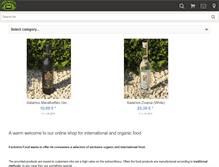 Tablet Screenshot of exclusive-food.com